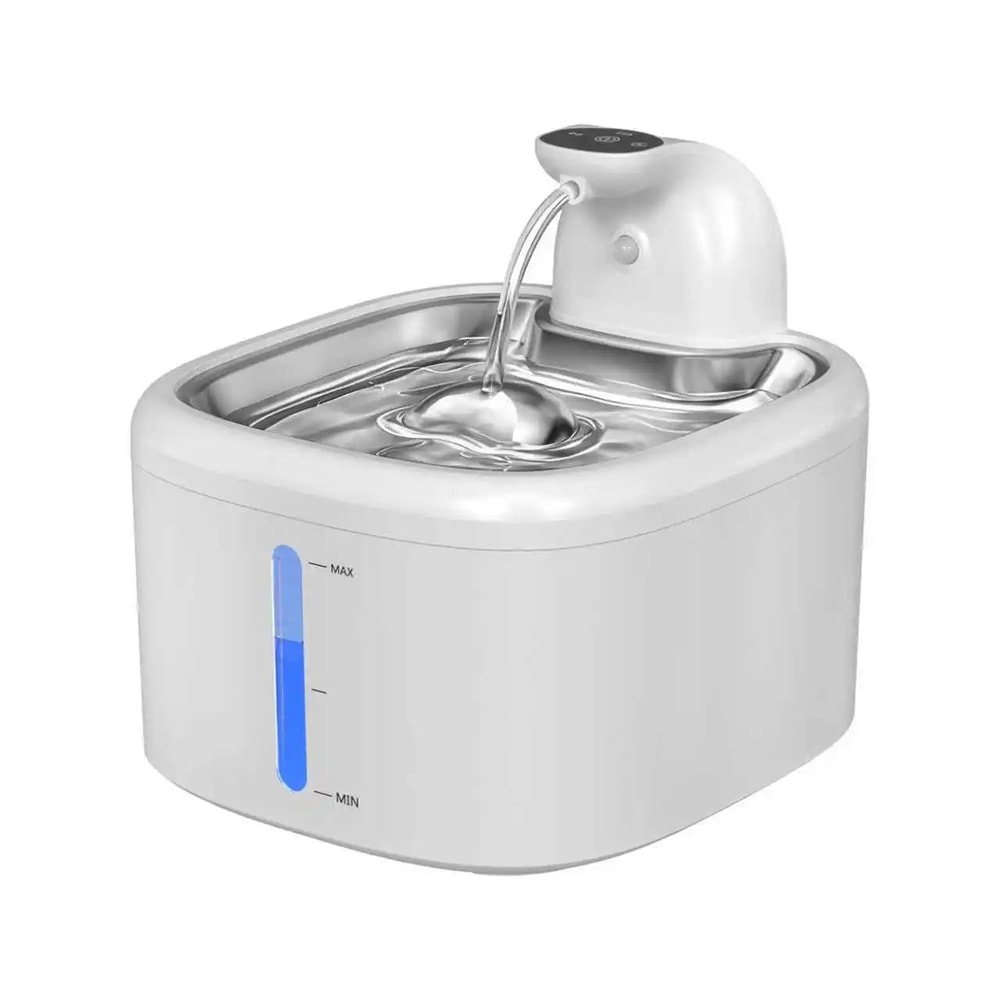 35L Wireless Cat Water Fountain With Motion Sensor And Stainless Steel Tray 6