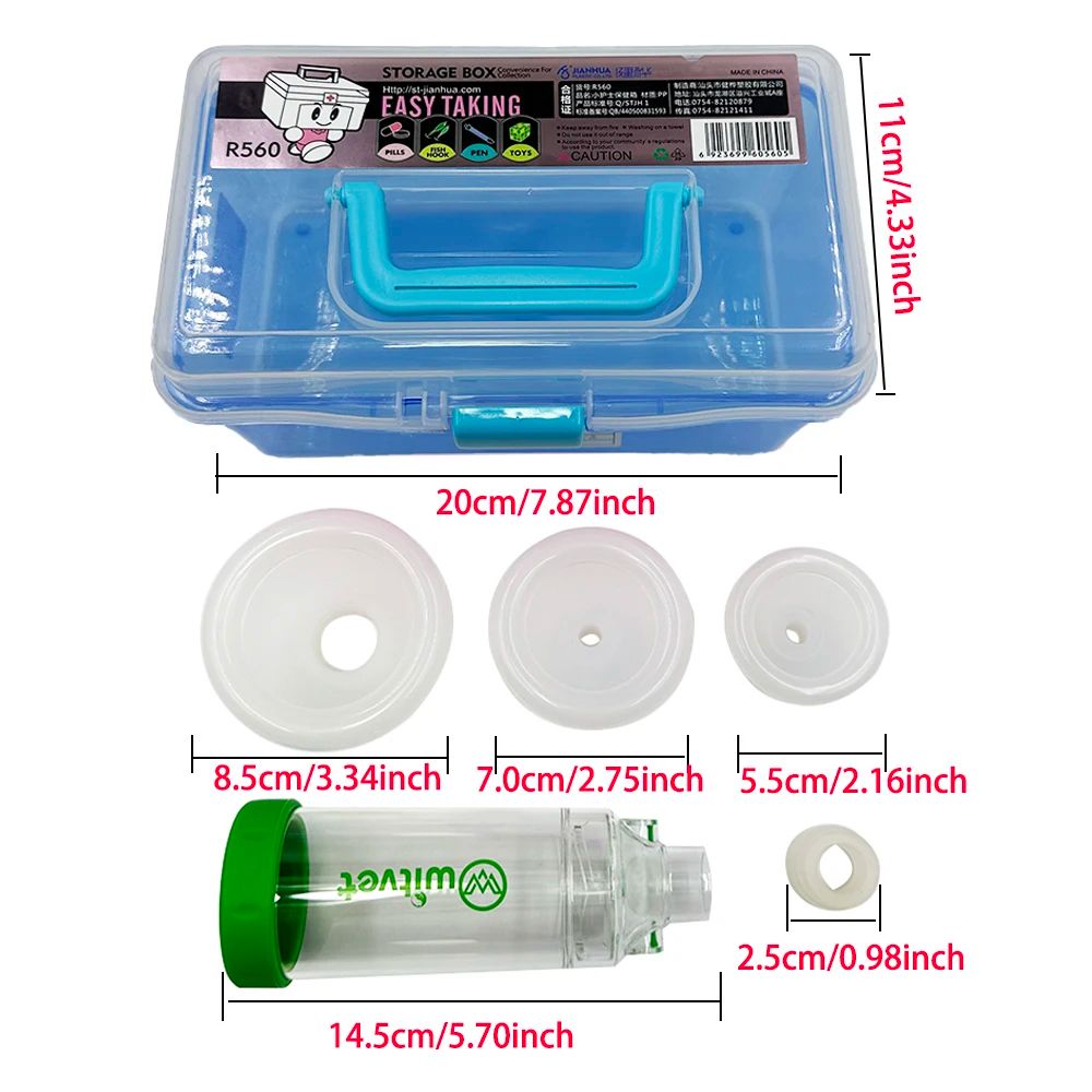 Pet Aerosol Chamber Inhaler Spacer With Soft Silicone Mask 7