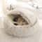 Cozy Covered Plush Pet Bed For Cats Kittens And Small Dogs 1