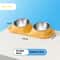 ComfortTilt Stainless Steel Double Pet Bowl Feeder 16