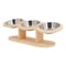 15 Tilted Elevated Cat Bowl With 3 Stainless Steel Bowls 1