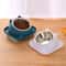 Stainless Steel AntiTip Cat Bowl With NonSlip Feeding Mat 1