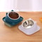 Stainless Steel AntiTip Cat Bowl With NonSlip Feeding Mat 1