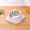 Stainless Steel AntiTip Cat Bowl With NonSlip Feeding Mat 6