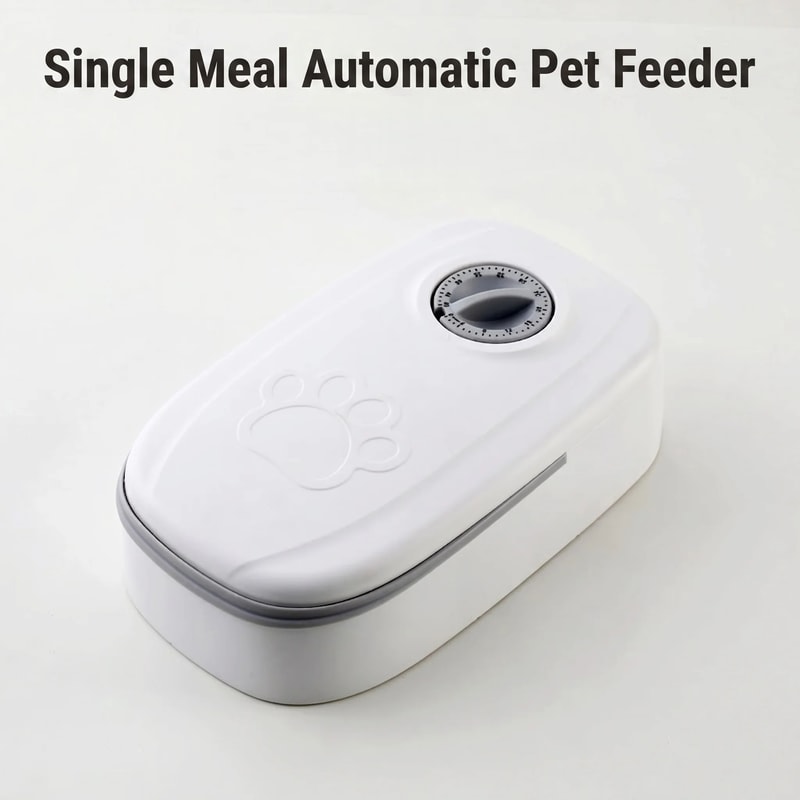 Timed Cooling Pet Food Dispenser Bowl For Cats And Dogs 1