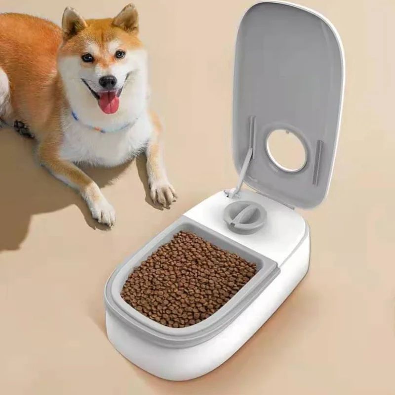 Timed Cooling Pet Food Dispenser Bowl For Cats And Dogs 3