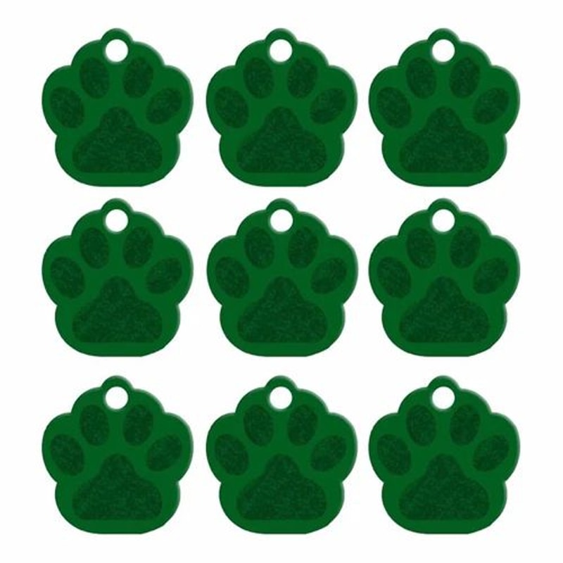 20Piece Paw Shape Aluminum Pet ID Tags For Dogs And Cats 8