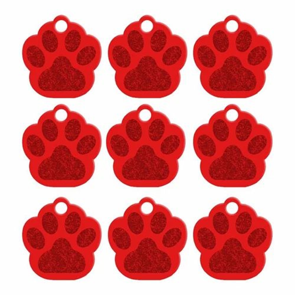 20Piece Paw Shape Aluminum Pet ID Tags For Dogs And Cats 9
