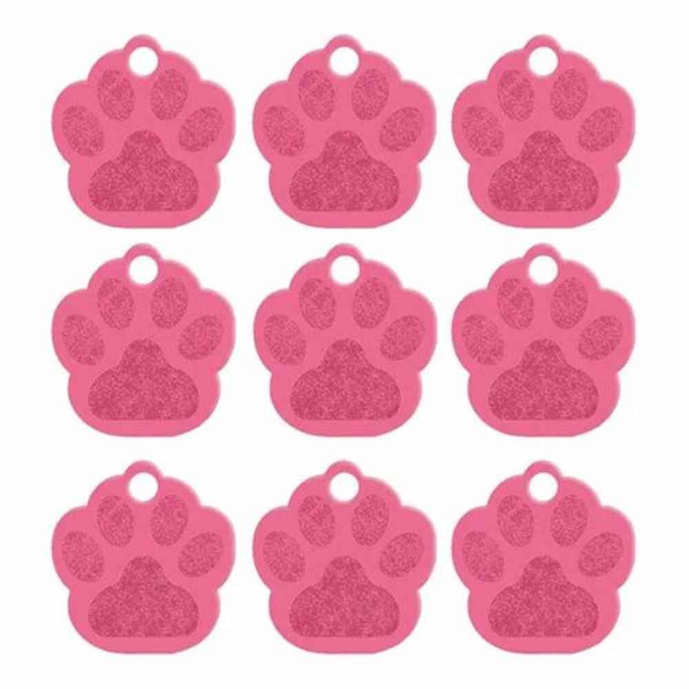 20Piece Paw Shape Aluminum Pet ID Tags For Dogs And Cats 12