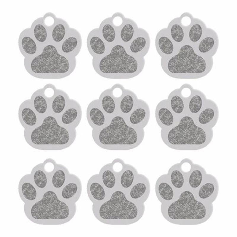 20Piece Paw Shape Aluminum Pet ID Tags For Dogs And Cats 13