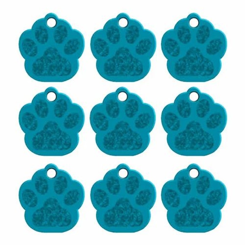20Piece Paw Shape Aluminum Pet ID Tags For Dogs And Cats 15