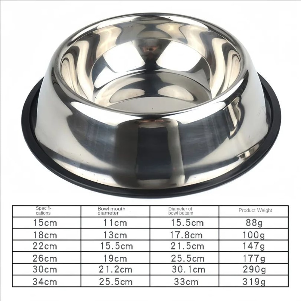 Durable Stainless Steel Pet Bowl For Dogs And Cats 5