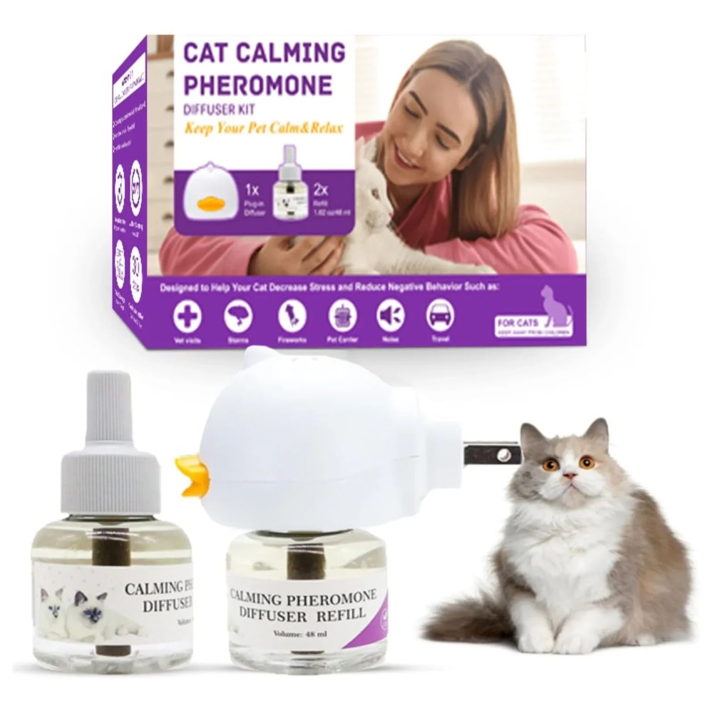 CalmPaws Cat Pheromone Diffuser Starter Kit Cat Calming Diffuser With 30Day Refill 1