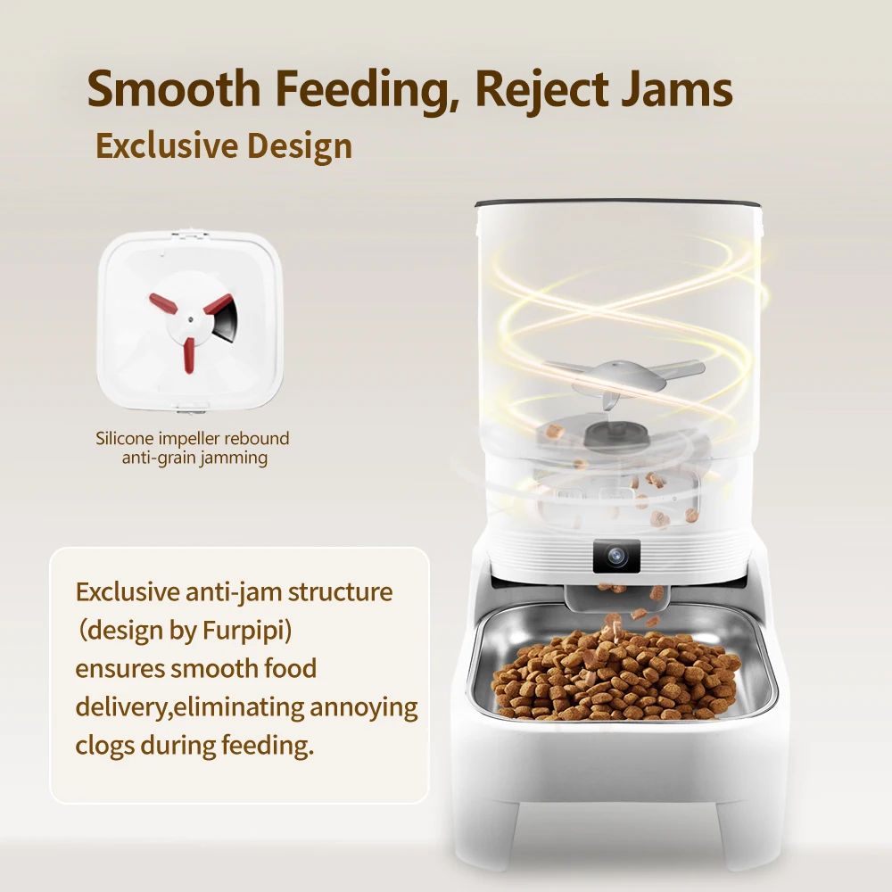 Smart Pet Feeder With Camera And App Control 45L Capacity 5