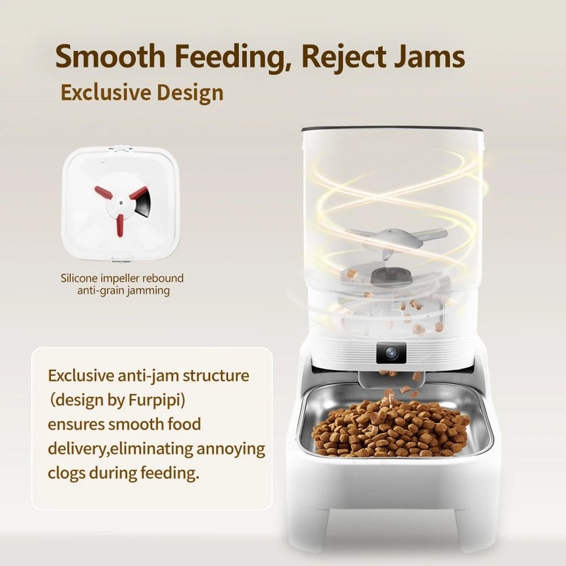 Smart Pet Feeder With Camera And App Control 45L Capacity 5