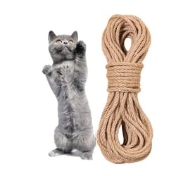 natural sisal rope for cat scratching post repair and diy cat tree wrap
