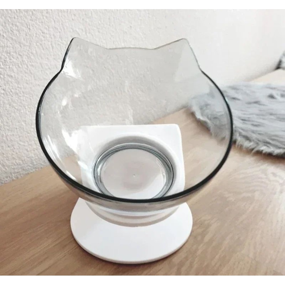 Elevated NonSlip Double Cat Bowl With Stand For Cats Small Dogs 4