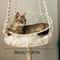 Boho Handwoven Hanging Cat Hammock Bed 7
