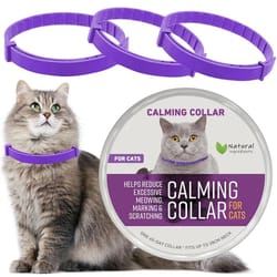 calmpaws natural pet calming collar for cats & dogs
