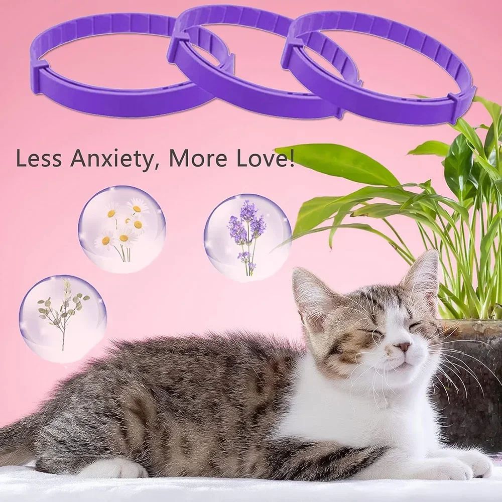 CalmPaws Natural Pet Calming Collar For Cats Dogs 1
