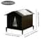 AllSeason Outdoor Cat House For Stray Indoor Cats Insulated Waterproof Warm Shelter 3