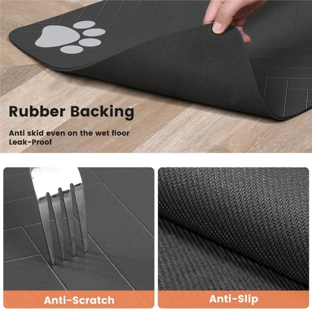 QuickDry Pet Feeding Mat For Dogs And Cats Absorbent Waterproof Bowl Placemat 2