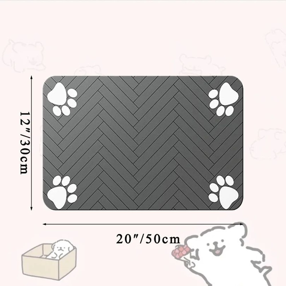 QuickDry Pet Feeding Mat For Dogs And Cats Absorbent Waterproof Bowl Placemat 7