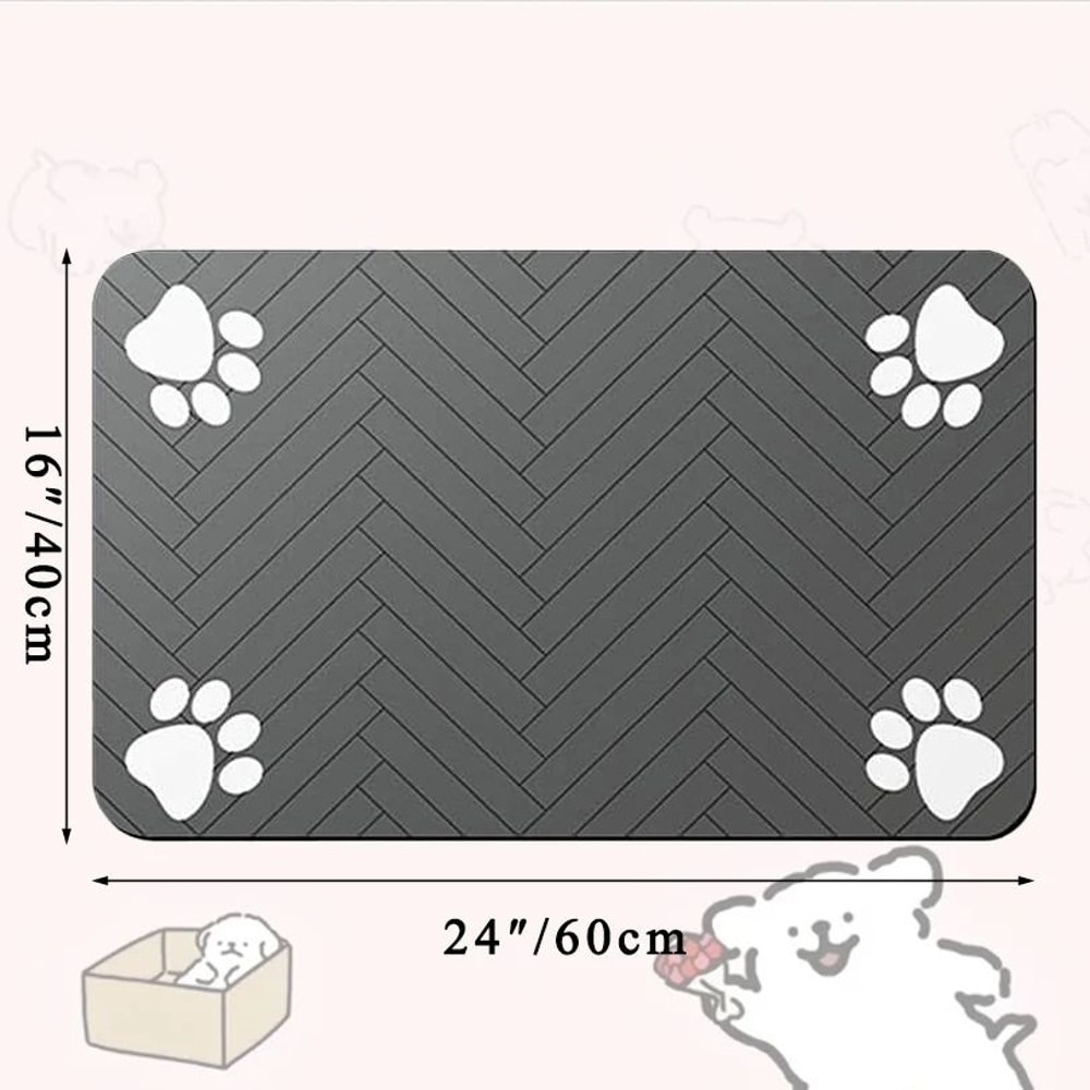 QuickDry Pet Feeding Mat For Dogs And Cats Absorbent Waterproof Bowl Placemat 8