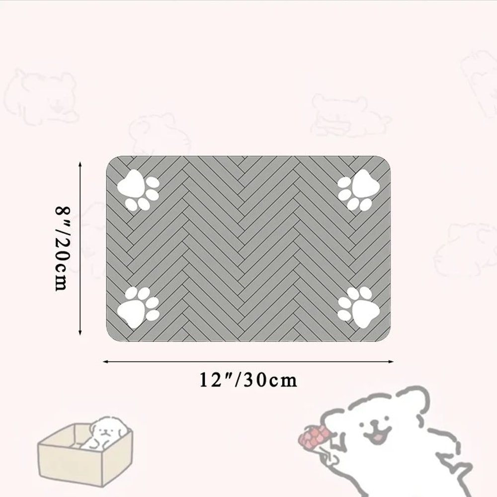 QuickDry Pet Feeding Mat For Dogs And Cats Absorbent Waterproof Bowl Placemat 9