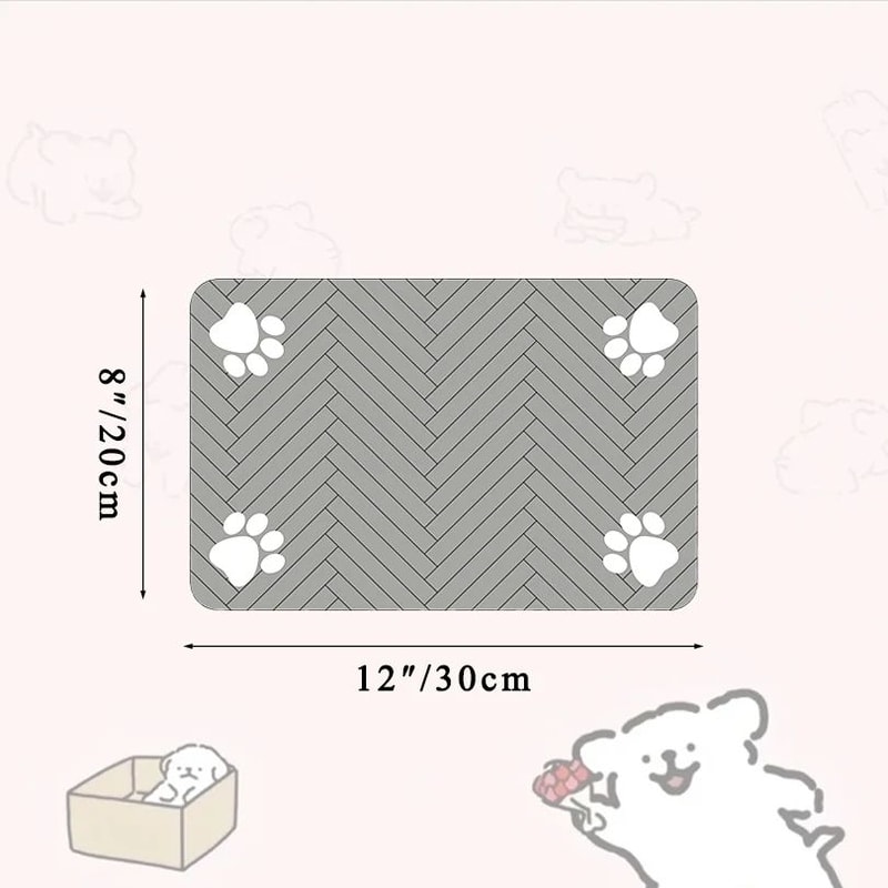 QuickDry Pet Feeding Mat For Dogs And Cats Absorbent Waterproof Bowl Placemat 9