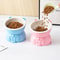 Slanted Ceramic Cat Bowl NonSlip Elevated Pet Feeder 2