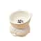 Slanted Ceramic Cat Bowl NonSlip Elevated Pet Feeder 9