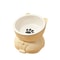 Slanted Ceramic Cat Bowl NonSlip Elevated Pet Feeder 10
