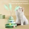 3Tier Interactive Cat Toy Turntable With Feather Teaser 1