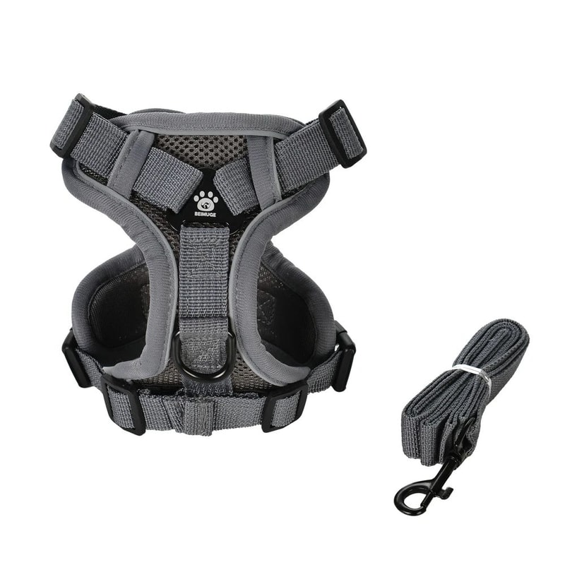 Reflective Breathable Dog Harness Leash Set For Small Dogs And Cats 7