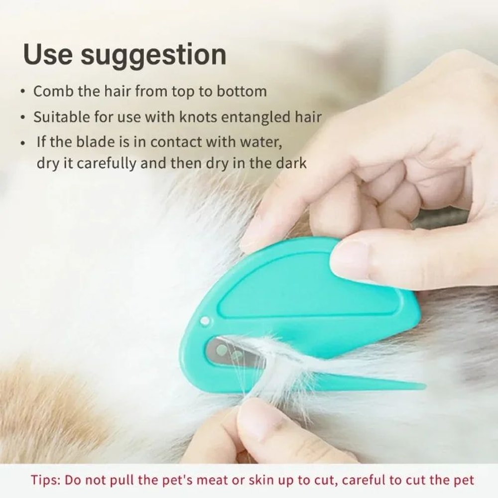 GentleGrip Pet Dematting Brush Dog Shedding Brush For Dogs And Cats 1