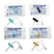 50Pack Disposable Butterfly Veterinary Infusion Needles For Pets 0
