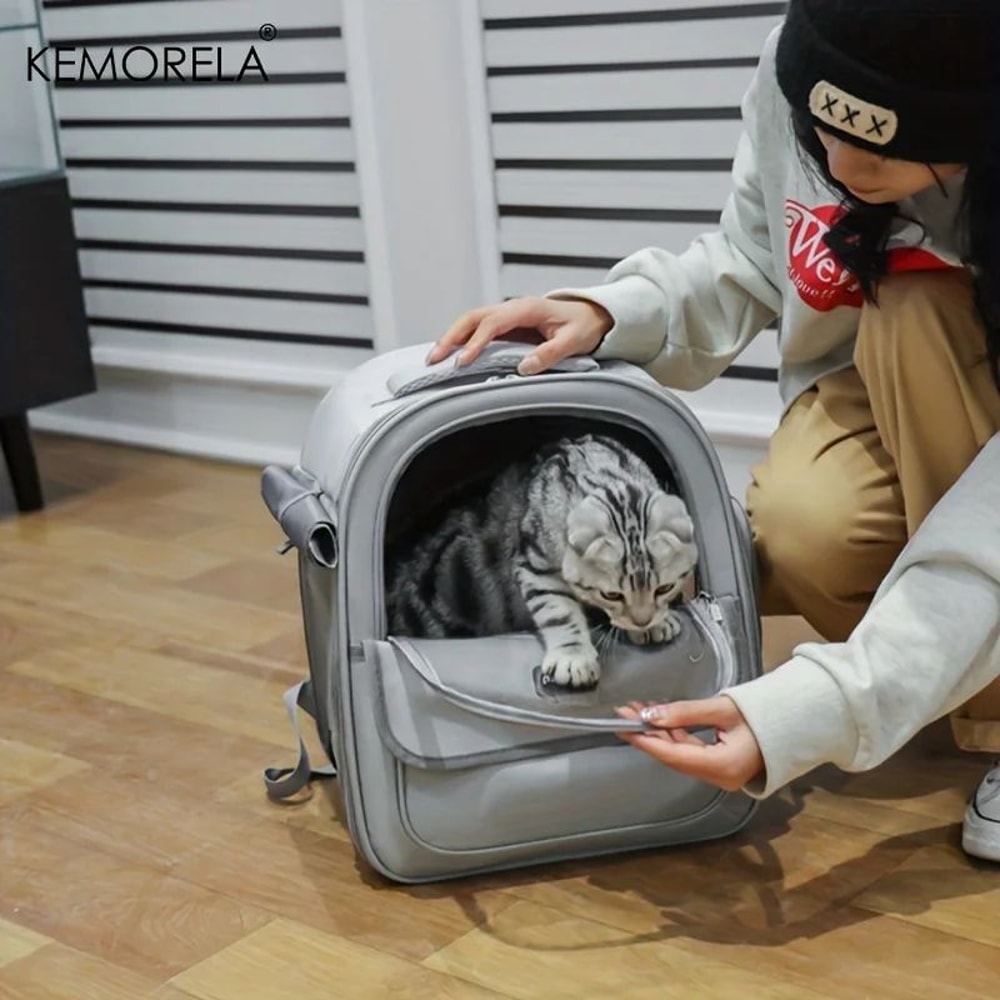 Large Capacity Breathable Pet Carrier Backpack For Cats And Dogs 2