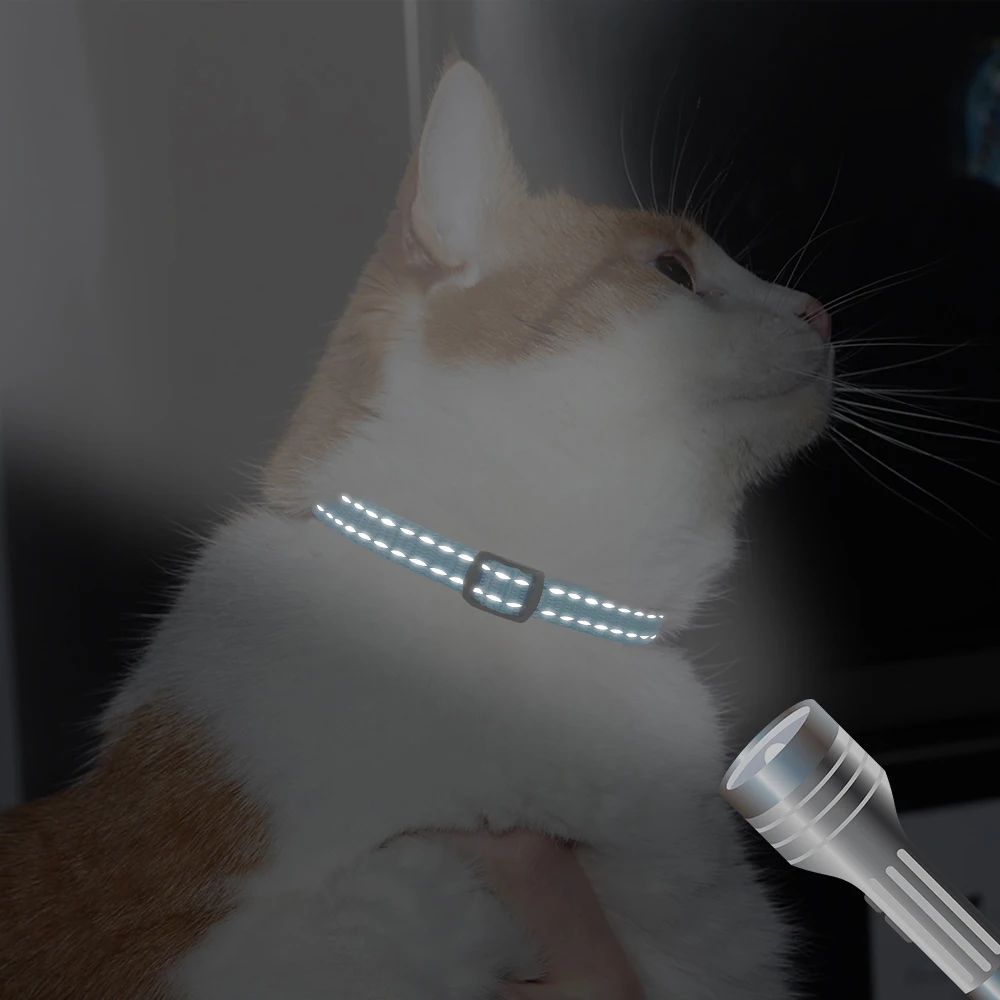 Personalized Reflective Nylon Cat Collar For Cats And Small Dogs 4
