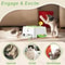 PouncePop Interactive Cat Toy Rechargeable Automatic Feather Toy For Indoor Cats Kittens 3