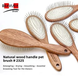 silky coat long-pin slicker brush for dogs & cats