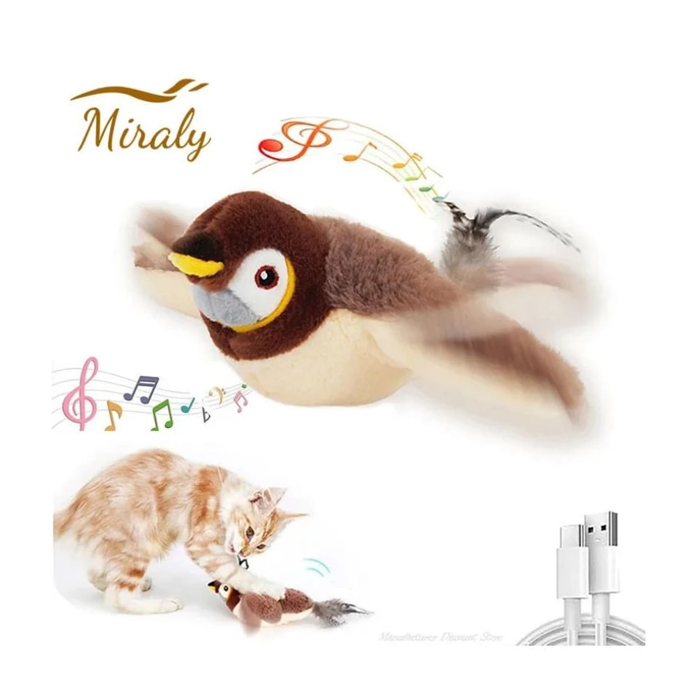 ChirpyWing Rechargeable Flapping Bird Interactive Cat Toy 1