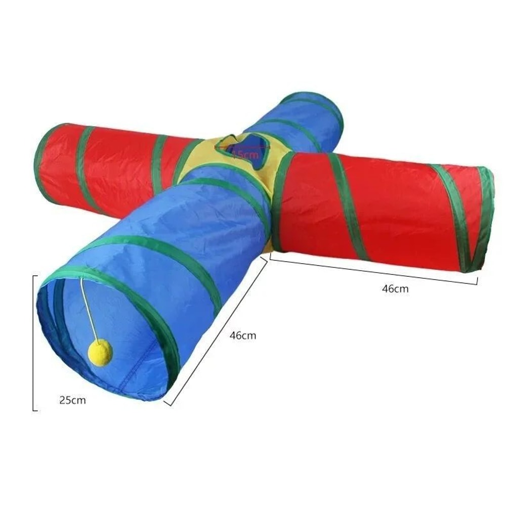 Collapsible Cat Tunnel Toy For Indoor Cats And Kittens 15