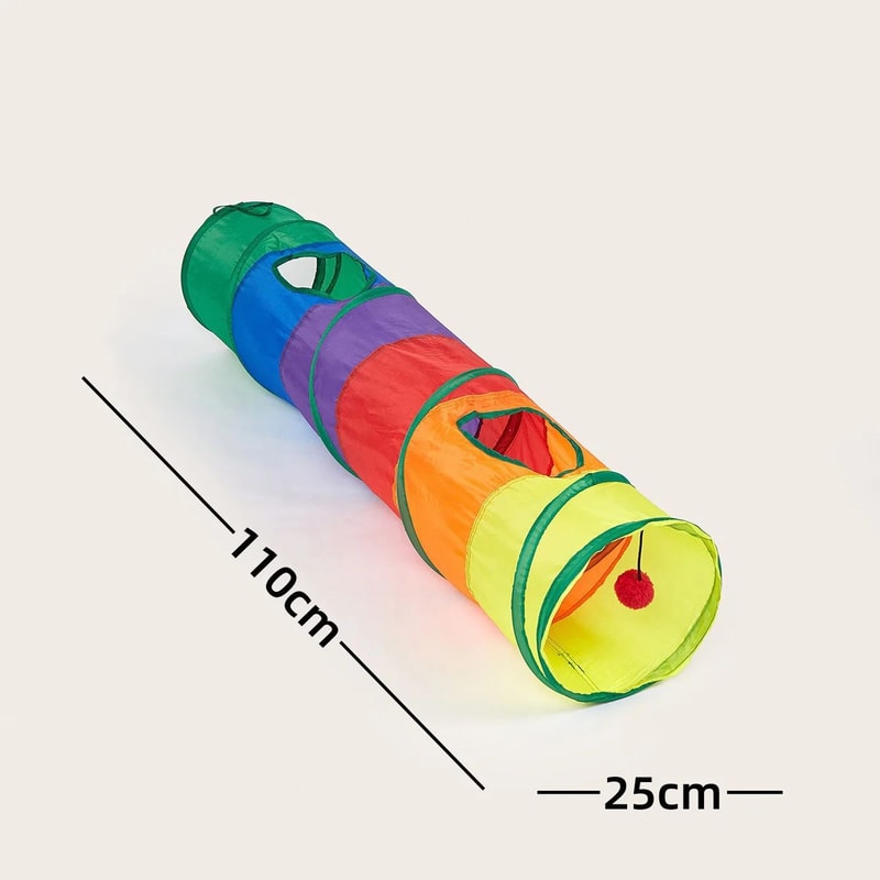 Collapsible Cat Tunnel Toy For Indoor Play And Exercise 7