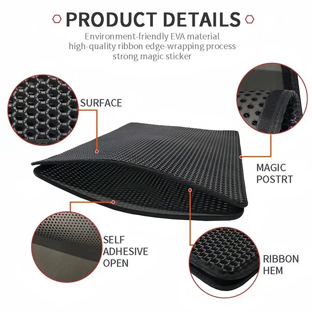 PawGuard Double Layer Cat Litter Mat Waterproof Litter Trapping Mat For Cats 1