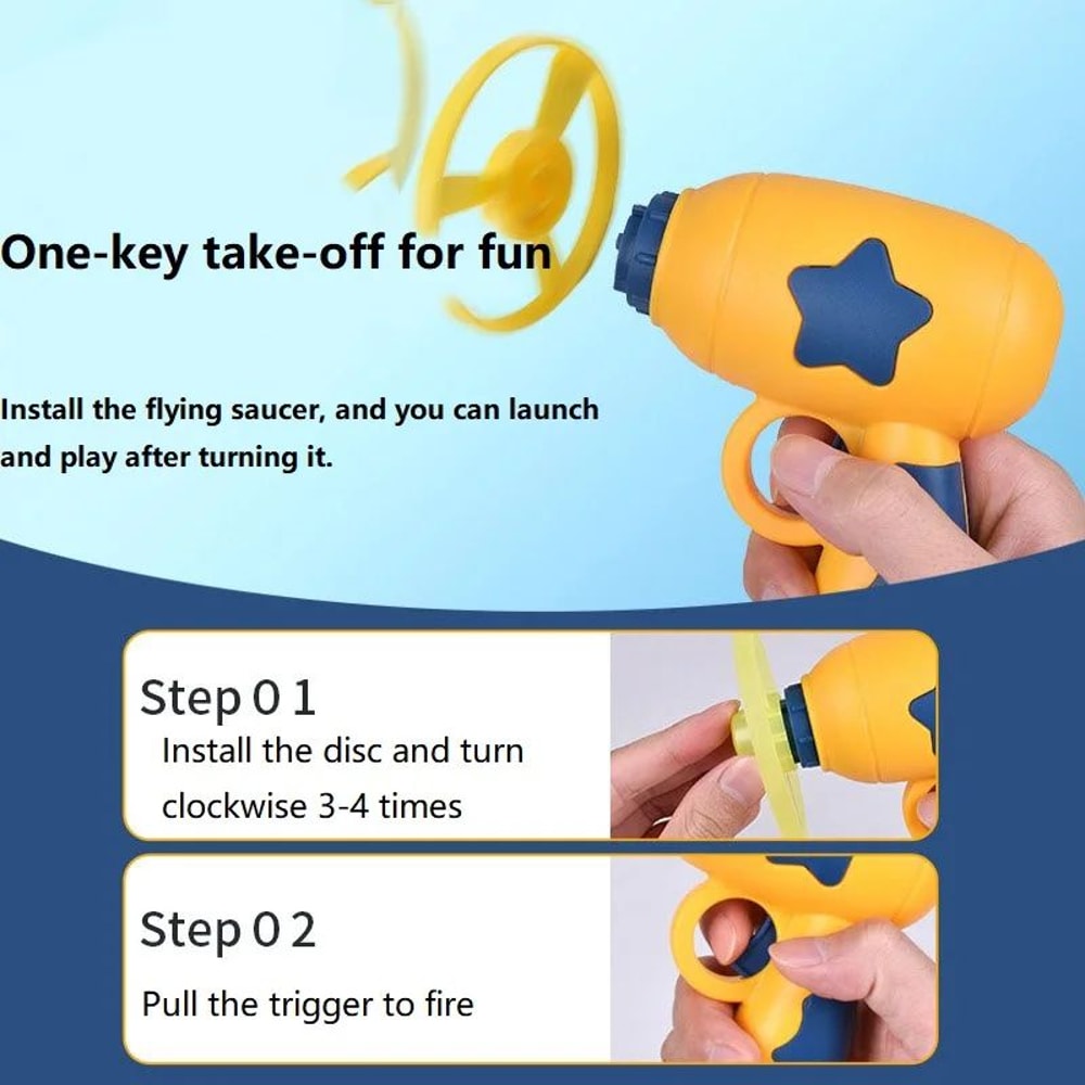 Interactive Cat Disc Launcher Toy For Indoor Cats Flying Fetch Training Game For Kittens 4