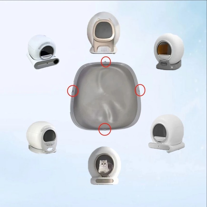 Silicone Bottom Capsule Pad For Automatic Cat Litter Boxes 0