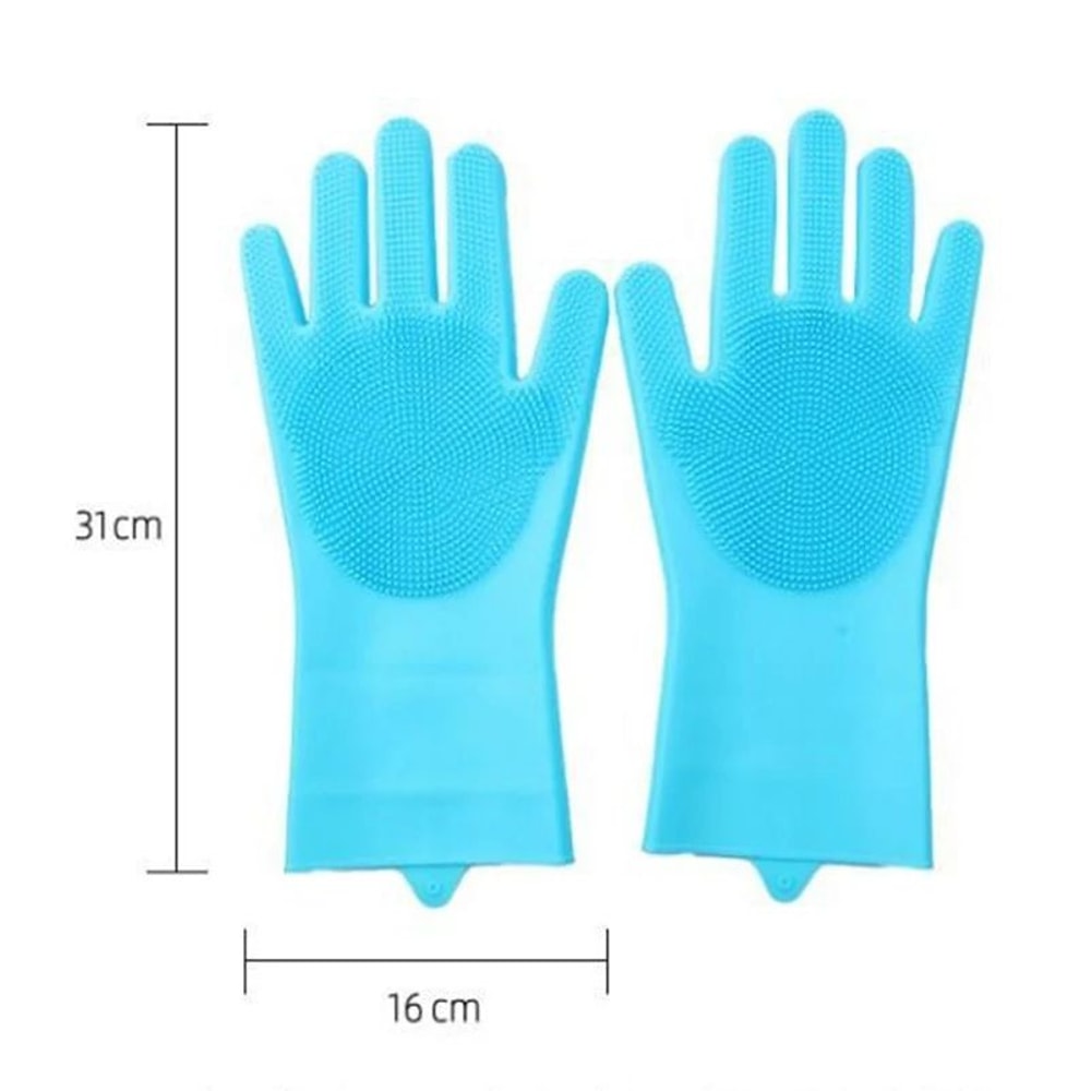 Silicone Pet Bathing Gloves For Dogs And Cats 5