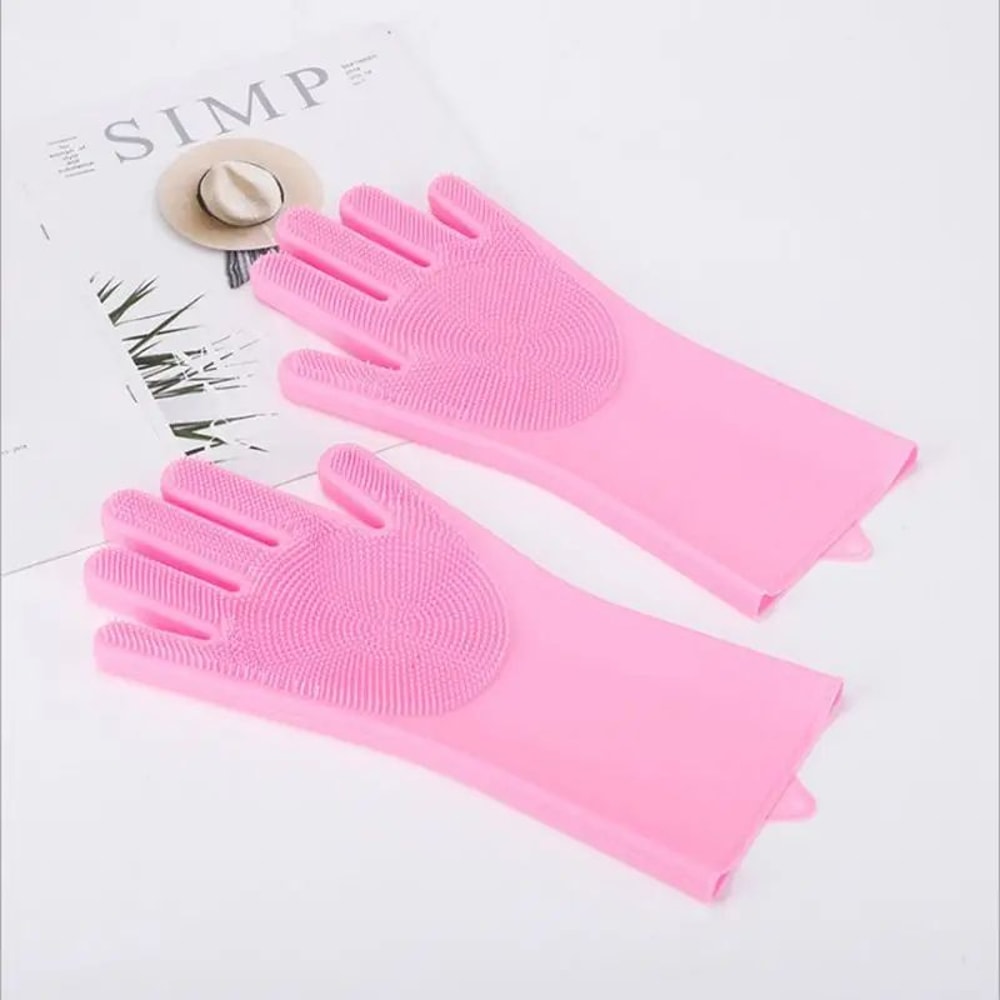 Silicone Pet Bathing Gloves For Dogs And Cats 7