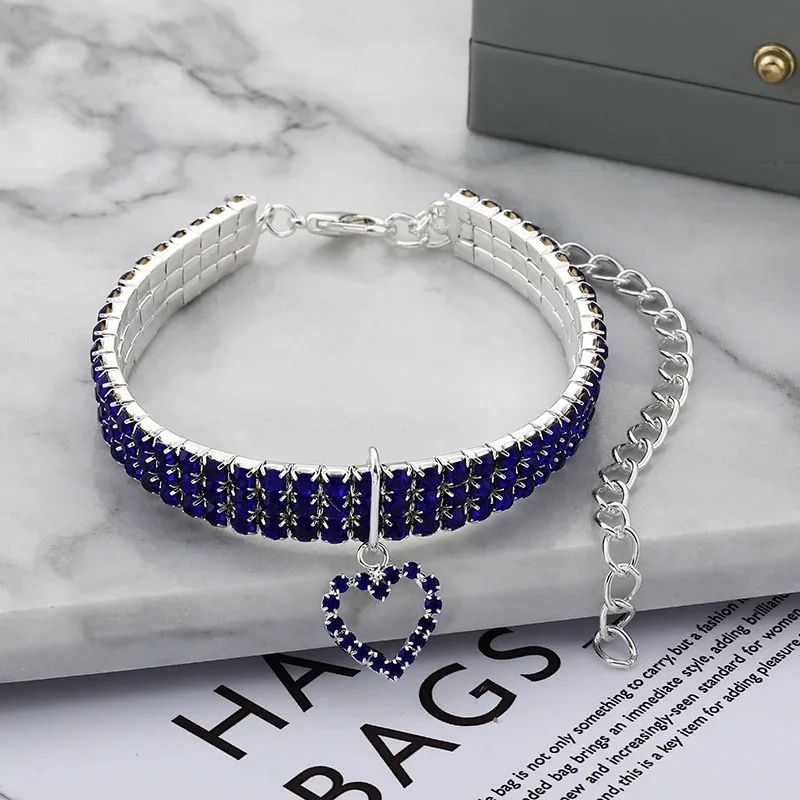 SparkleFit Rhinestone Pet Collar For Cats Small Dogs 2